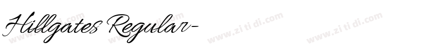 Hillgates Regular字体转换